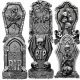  DECORAȚIE PIAtră funerară SKULL RIP SKULL HALLOWEEN 6