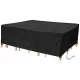 Husă de Protecție pentru Mobilier de Grădină Rectangulară, Rezistentă la Apă și UV, 350x260x90cm - Negru
