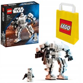    LEGO Star Wars 75370 Stormtrooper Mech + LEGO Paper Bag 6315786 galben 24x8x18 cm