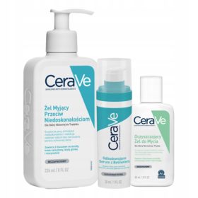   Set CeraVe pentru Îngrijirea Pielii cu Tendință Acneică, Inclusiv Piele Sensibilă