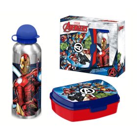    Set de sticlă de apă și prânz Textiel Trade Avengers 500 ml