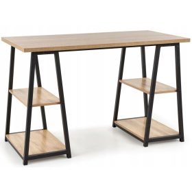    Birou dreptunghiular M&M Desks 120 x 60 x 77 cm stejar sonoma
