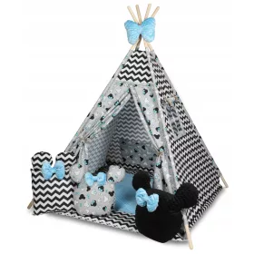  Cort TIPI TEEPEE 3 perne Mickey Mouse