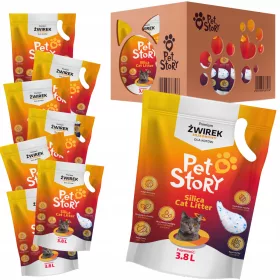  PETSTORY SET Litier pentru Pisici din Silicon 8x3.8L