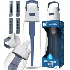    Dafi Solid 0,7 l sticla filtru denim + inserție filtru pentru sticle Dafi SOFT și SOLID, 3 buc.