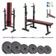  SAPPHIRE GYM 56kg culturism SET BANCA MREARU GREUTĂȚI mreană