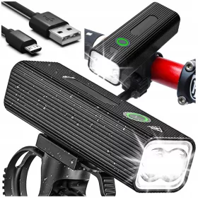    Iluminare biciclete Alogy Far pentru biciclete Baterie de 800 lm