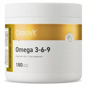   Supliment OstroVit Omega 3-6-9 cu 180 capsule - Sprijină sănătatea inimii și creierului