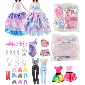    32X HABINE PĂPUȘI BIJUTERII ROCHII PANTOFI CADOU FATA LA MODA