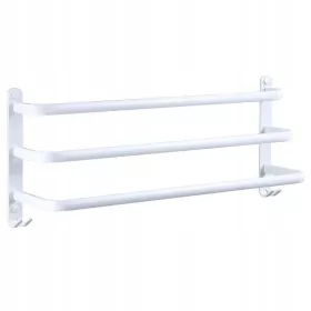  Umeraș de perete pentru prosoape de baie 50cm Alb