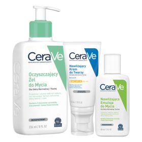   Set CeraVe pentru Îngrijirea Pielii: Cremă Hidratantă SPF 30 și Gel de Curățare