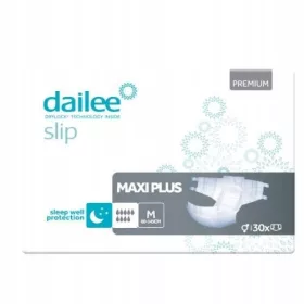  Scutece Dailee Slip Maxi Plus M Velcro pentru noapte