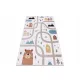  COVOR COPII DISTRACȚIE 140x190cm CASE PĂDURĂ crem #O583