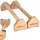  Manere push-up Activ/Space Paralete lungi din lemn de fag, 50 cm, calistenic