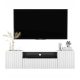  Suport TV montat pe perete, comodă Glamour White MAT, 150 cm