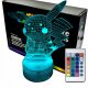  Noptiera 3D LAMP, multicolora
