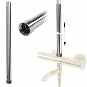  Extensie CROMĂ pentru setul de duș REA de 50 cm