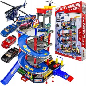    PISTA AUTO pentru copii GARAJ PARCARE pentru autoturisme ARCOURI Elicopter