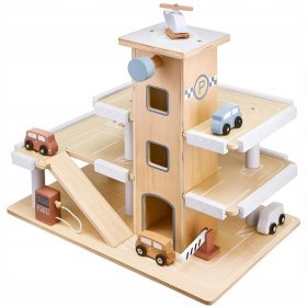  Garaj din lemn cu mașini Mamabrum