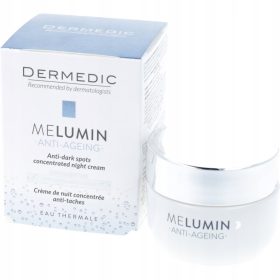   Cremă de noapte Depigmentantă DERMEDIC MELUMIN - Efect intens de Uniformizare, 50ml