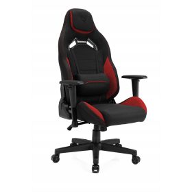  Scaun gaming Sense7 Vanguard, material negru si rosu