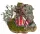  Foc de tabără lângă perete - 12x10cm, pentru figurine 10-12cm