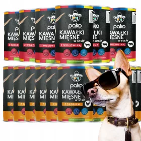  PAKO hrana umeda pentru caini cutie 24 X 415 MIX DE AROMURI