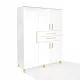  Dulap ATB Meble Classic 131 x 181 x 53 cm alb