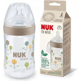  NUK FOR NATURE biberon + suzetă M 260ml