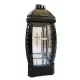 Lampion Negru cu Cruce Argintie - Design Capelă