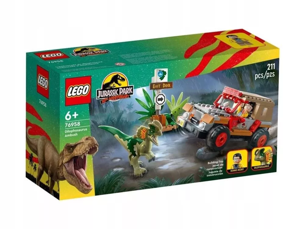 LEGO 76958 Jurassic World Ambuscada cu Dilophosaurus - www.k