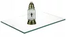 Suport transparent din sticlă Hurtex pentru lumânări 60 × 40 cm