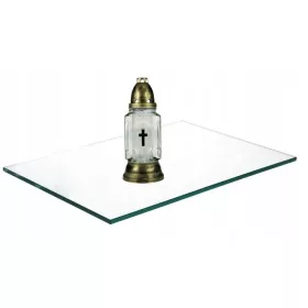   Suport transparent din sticlă Hurtex pentru lumânări 60 × 40 cm