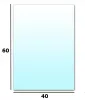 Suport transparent din sticlă Hurtex pentru lumânări 60 × 40 cm