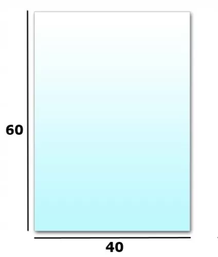Suport transparent din sticlă Hurtex pentru lumânări 60 × 40 cm