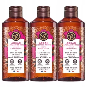    Yves Rocher Argan Oil & Rose Petals 400 ml gel de dus si baie