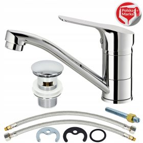  Baterie lavoar Sotbe Vantaa pe podea, crom