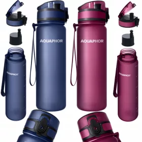    Sticla filtru Aquaphor City 0,5 l roz + sticla filtru Aquaphor City 0,5 l bleumarin