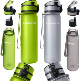    Sticla filtru Aquaphor City 0,5 l verde + sticla filtru Aquaphor City 0,5 l gri
