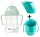  B.Box BB00520 sticla de apa cu paie 240 ml verde + Doidy Cup 000098 cana ceai pentru invatarea sa bei