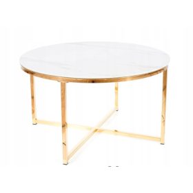    Masuta de cafea Signal, masute de cafea, rotunda, 80 x 80 x 45 cm, alb