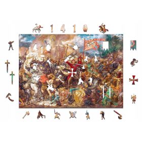  Puzzle din lemn Battle of Grunwald Puzzle din lemn Cadou A3