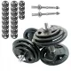  FANTĂ Haltere 2x40kg bară set farfurii 80kg
