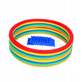    Joc Hopscotch cu conectori, portabil pentru baieti si fete, 28 cm, 10 roti