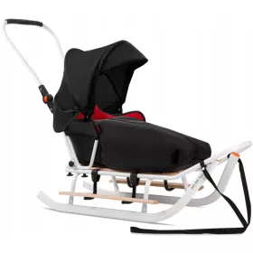    JEE SLEDGE cu baldachin + sac de dormit + spătar + împingător + suport pentru picioare