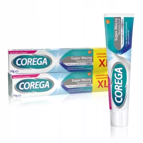    Crema de fixare pentru proteze dentare Corega Super Strong, usor menta 70 g