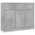  VidaXL 823012 comodă 91 x 28 x 75 cm nuanțe de gri