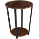  Masa TecTake 1 rotunda, 50 x 50 x 62,5 cm, nuante de maro