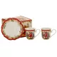  Set 2+2 cesti de Craciun 90 ml Craciun Mos Craciun