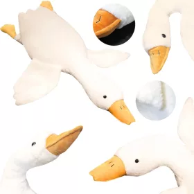  PERNA MASCOTA, PLUȘ, Gâscă, RĂȚĂ, MARE 110 cm